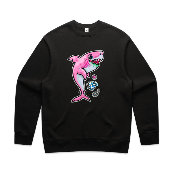 The Pink, friendly Shark of the sea - AS Colour - Men's Relax Crew Thumbnail