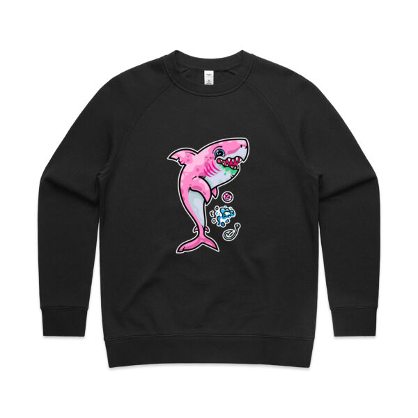 The Pink, friendly Shark of the sea - AS Colour - Women's Supply Crew Thumbnail