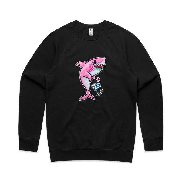 The Pink, friendly Shark of the sea - AS Colour - Men's Supply Crew Sweatshirt Thumbnail