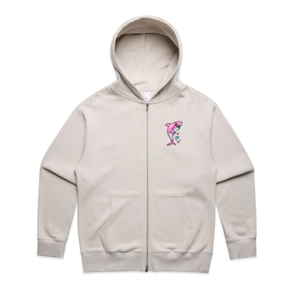 The Pink, friendly Shark of the sea - AS Colour - Heavy Zip Hood Thumbnail