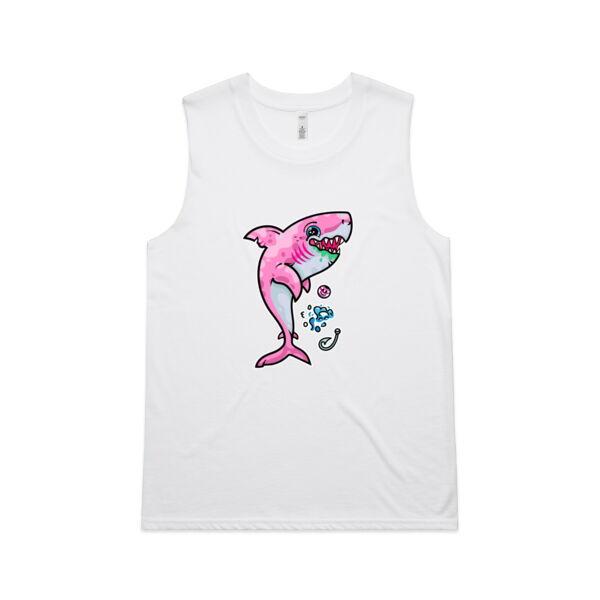 The Pink, friendly Shark of the sea - AS Colour - Women's Upside Tank Thumbnail