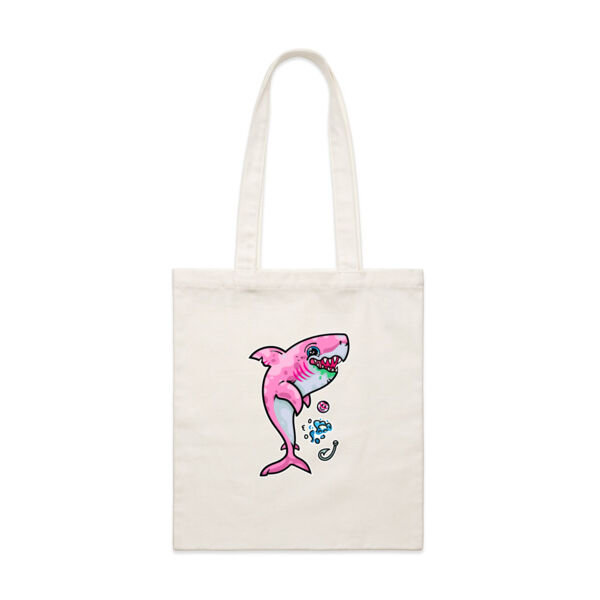 The Pink, friendly Shark of the sea - AS Colour - Parcel Tote (Smallest) Thumbnail
