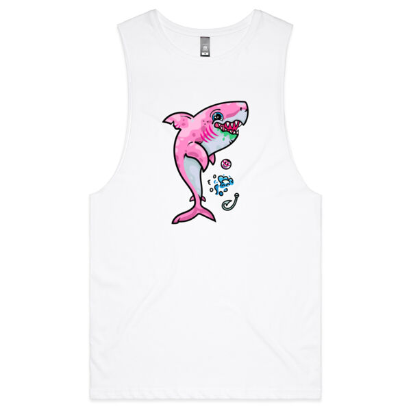 The Pink, friendly Shark of the sea - AS Colour - Barnard Tank Top - Muscle Tee Thumbnail