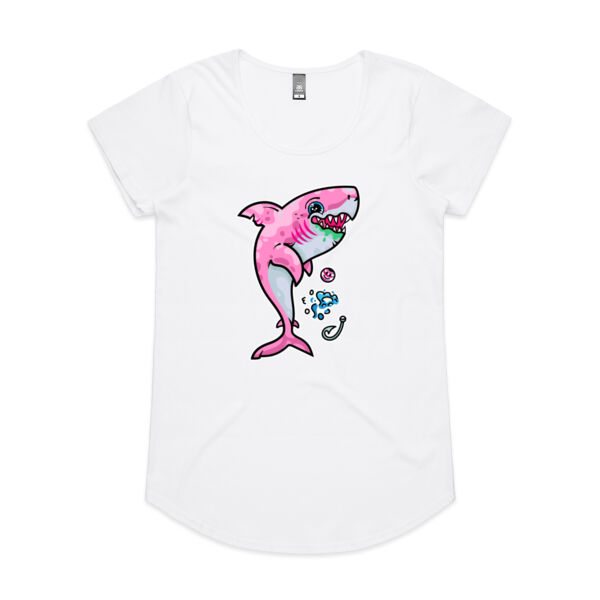 The Pink, friendly Shark of the sea - AS Colour - Women's 'Mali' Scoop Tee Thumbnail