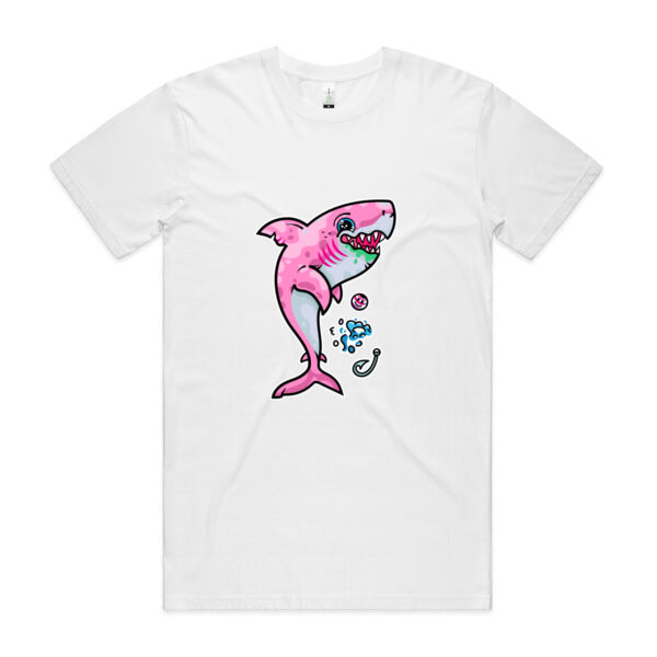The Pink, friendly Shark of the sea - AS Colour - Organic Staple Tee Thumbnail