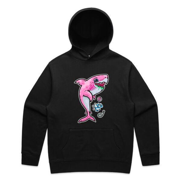 The Pink, friendly Shark of the sea - AS Colour - Mens Relax Hood Thumbnail