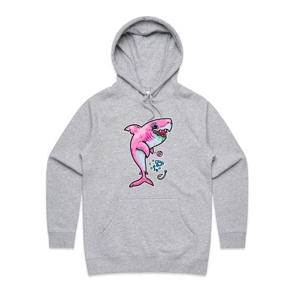 The Pink, friendly Shark of the sea - AS Colour - Women's Supply Hood Thumbnail
