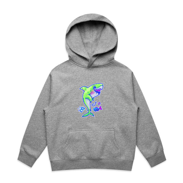 The Lime Green Shark with a Motive - AS Colour - Youth Relax Hood Thumbnail