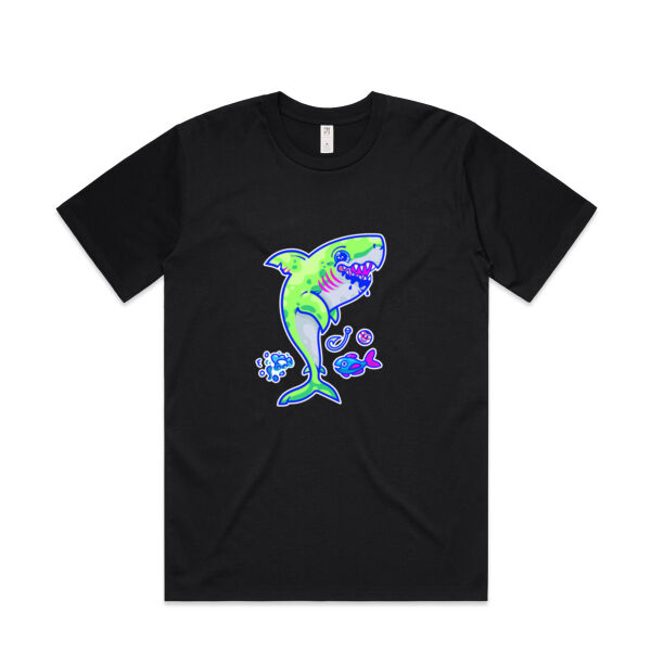 The Lime Green Shark with a Motive - AS Colour - Mens Classic Minus Tee Thumbnail