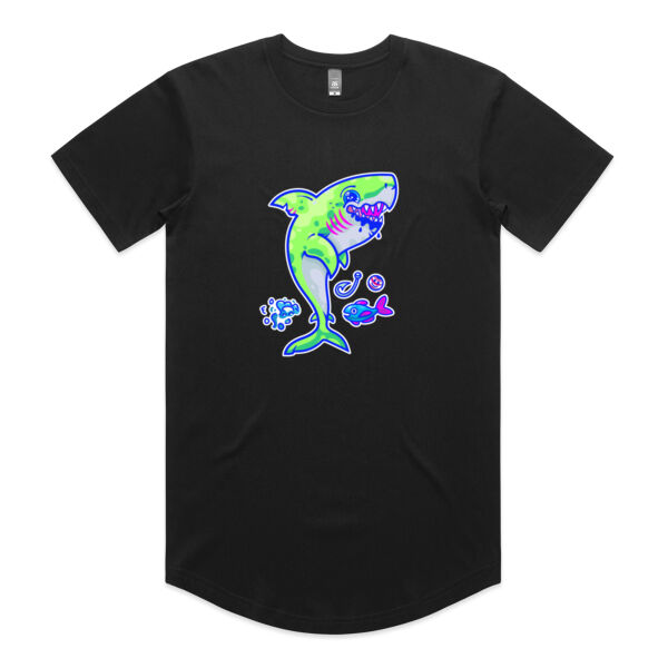 The Lime Green Shark with a Motive - AS Colour - Staple Curve Tee Thumbnail