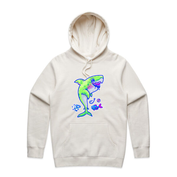 The Lime Green Shark with a Motive - AS Colour - Organic Stencil Hood Thumbnail