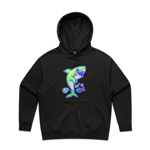 The Lime Green Shark with a Motive - AS Colour - Women's Heavy Hood Thumbnail
