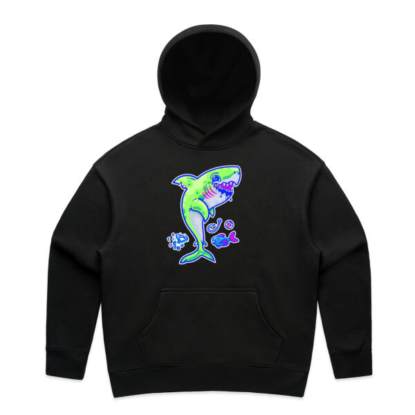 The Lime Green Shark with a Motive - AS Colour - Women's Relax Hood Thumbnail