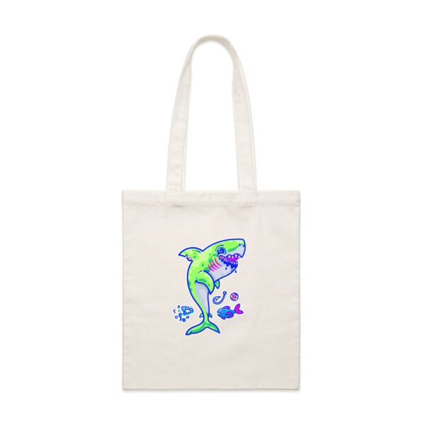 The Lime Green Shark with a Motive - AS Colour - Parcel Tote (Smallest) Thumbnail