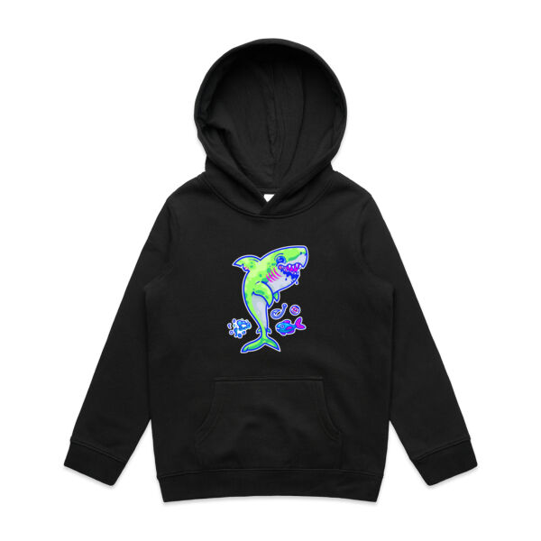 The Lime Green Shark with a Motive - AS Colour - Youth Supply Hood Thumbnail