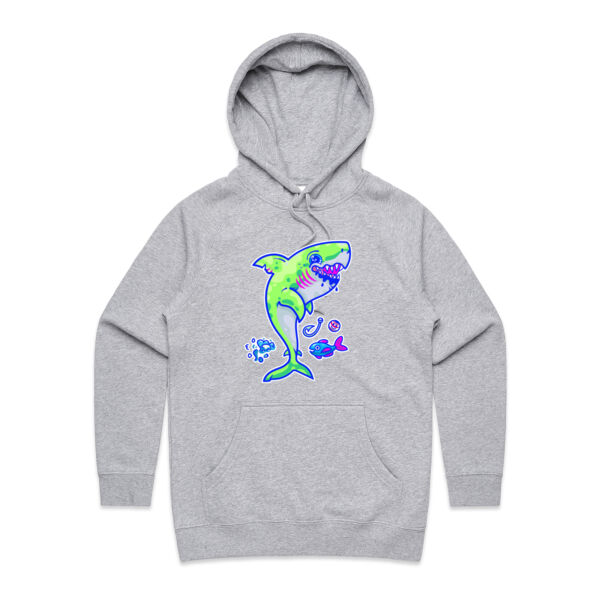 The Lime Green Shark with a Motive - AS Colour - Women's Supply Hood Thumbnail
