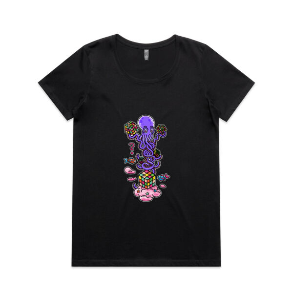 Octo Cube Solver - Version 3 - AS Colour - Women's Maple Scoop Tee Thumbnail