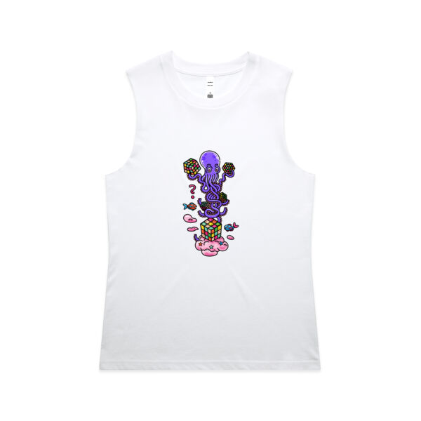 Octo Cube Solver - Version 3 - AS Colour - Women's Maple Tank Thumbnail