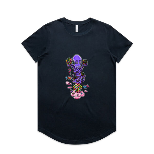 Octo Cube Solver - Version 3 - AS Colour - Women's Maple Curve Tee Thumbnail