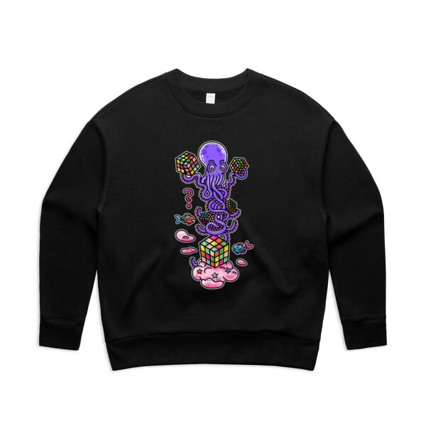 Octo Cube Solver - Version 3 - AS Colour - Women's Relax Crew Thumbnail