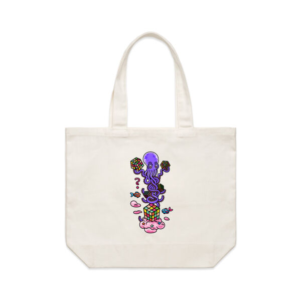 Octo Cube Solver - Version 3 - AS Colour Shoulder Tote Bag Thumbnail