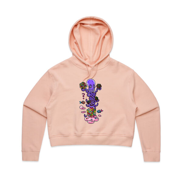 Octo Cube Solver - Version 3 - AS Colour - Women's Crop Hood Thumbnail