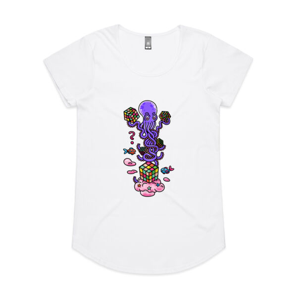 Octo Cube Solver - Version 3 - AS Colour - Women's 'Mali' Scoop Tee Thumbnail