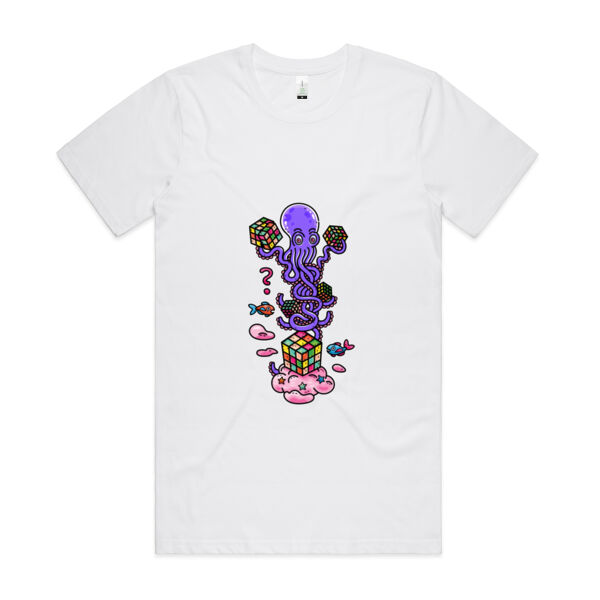 Octo Cube Solver - Version 3 - AS Colour - Organic Cotton Unisex Tee Thumbnail