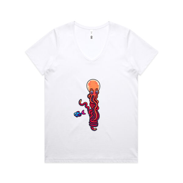 Bundled Octo - V2 - AS Colour - Women's Maple V Neck Tee Thumbnail