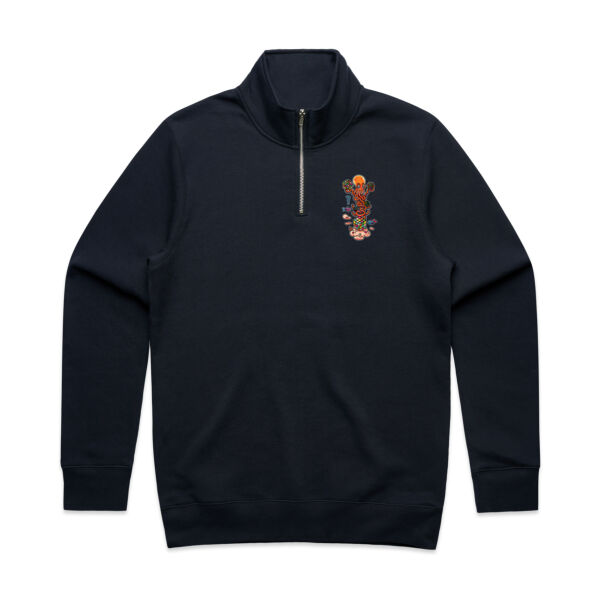 Octo Cube Solver - Version 2 - AS Colour - Stencil Half Zip Crew Thumbnail