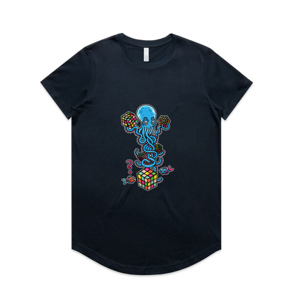 Octo Cube Solver - Version 4 - AS Colour - Women's Maple Curve Tee Thumbnail