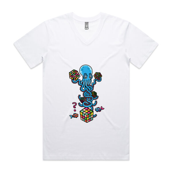 Octo Cube Solver - Version 4 - AS Colour - Men's Staple V-Neck Thumbnail