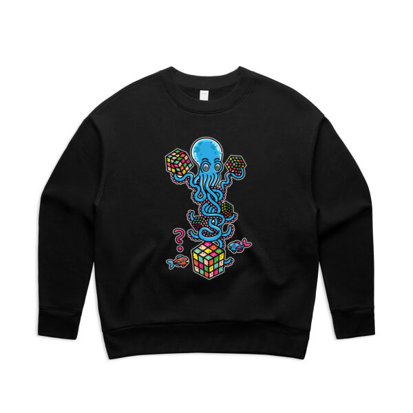 Octo Cube Solver - Version 4 - AS Colour - Women's Relax Crew Thumbnail