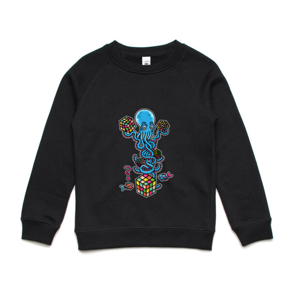 Octo Cube Solver - Version 4 - AS Colour - Youth Supply Crew Sweatshirt Thumbnail
