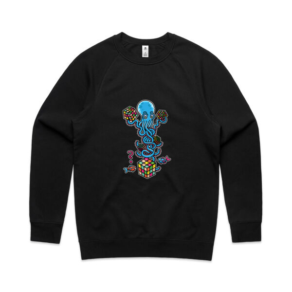 Octo Cube Solver - Version 4 - AS Colour - Men's Supply Crew Sweatshirt Thumbnail