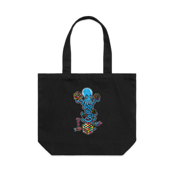 Octo Cube Solver - Version 4 - AS Colour Shoulder Tote Bag Thumbnail