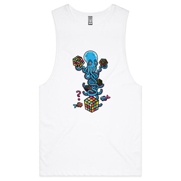 Octo Cube Solver - Version 4 - AS Colour - Barnard Tank Top - Muscle Tee Thumbnail