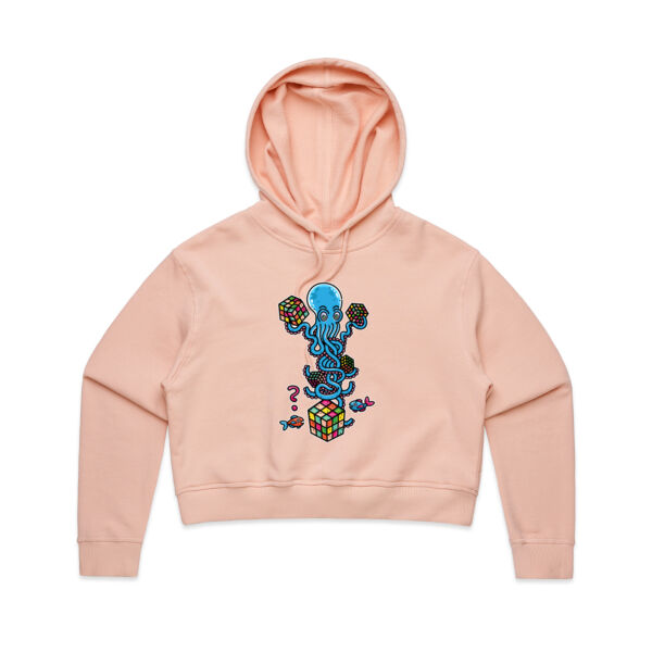 Octo Cube Solver - Version 4 - AS Colour - Women's Crop Hood Thumbnail