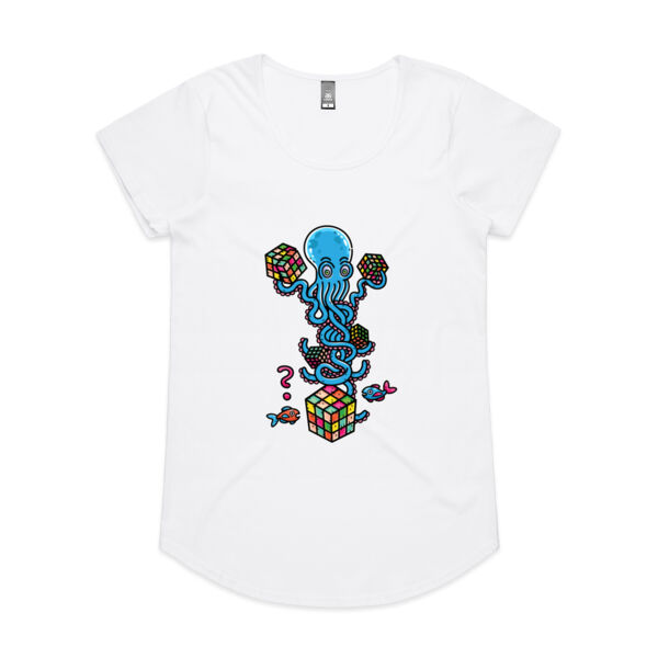 Octo Cube Solver - Version 4 - AS Colour - Women's 'Mali' Scoop Tee Thumbnail