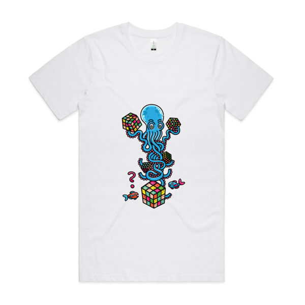 Octo Cube Solver - Version 4 - AS Colour - Organic Cotton Unisex Tee Thumbnail