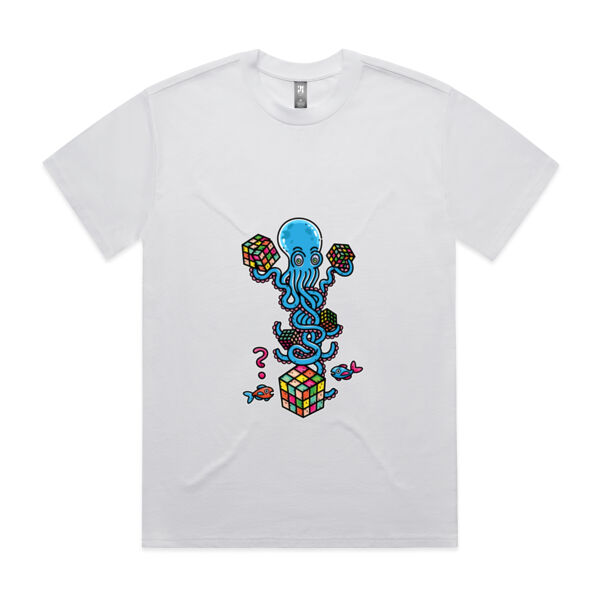 Octo Cube Solver - Version 4 - AS Colour - Men's Heavy Tee Thumbnail