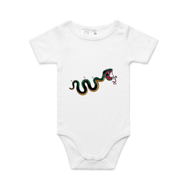 Snake Venom - AS Colour - Organic Baby 'Mini-me' Onesie Romper Thumbnail