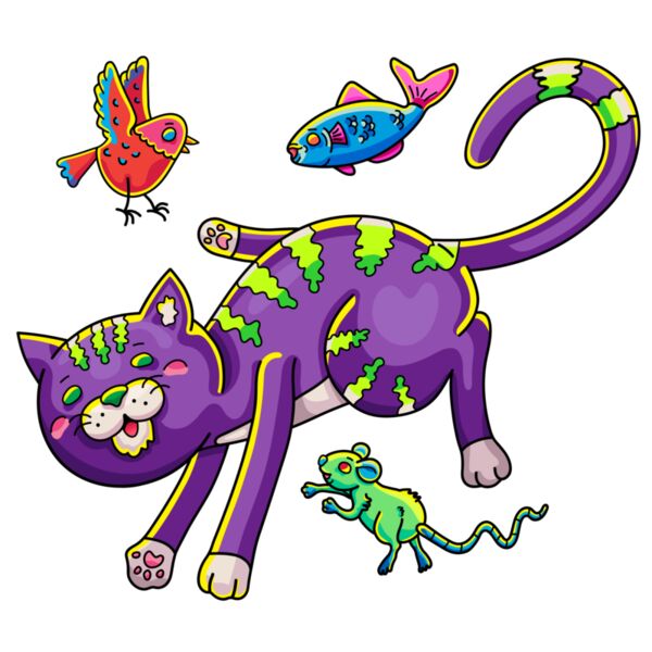 Purple Cat & Friends V2 Thumbnail