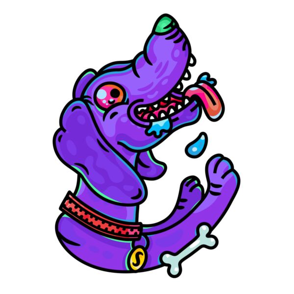 A Profile of a Pup - Purple Thumbnail